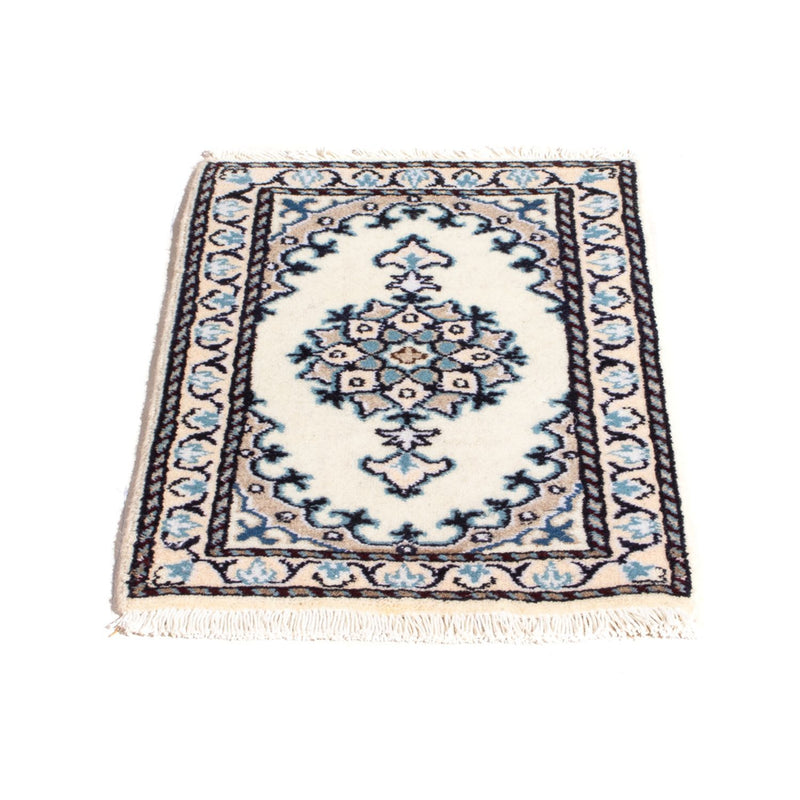 Alfombra persa - Nain - 60 x 40 cm - crema
