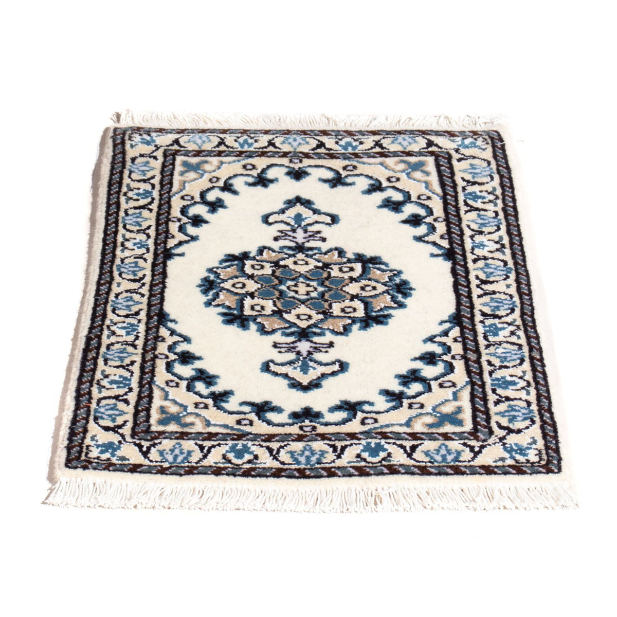 Alfombra persa - Nain - 60 x 40 cm - crema