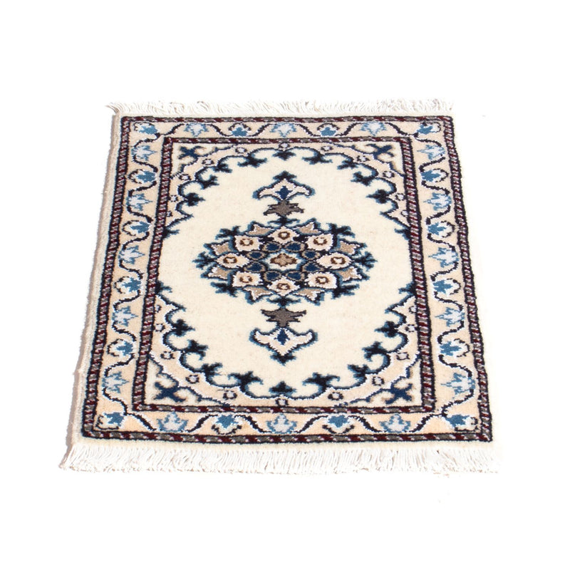 Alfombra persa - Nain - 60 x 40 cm - crema