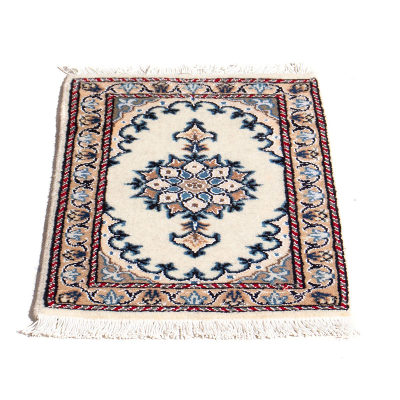 Alfombra persa - Nain - 60 x 40 cm - crema