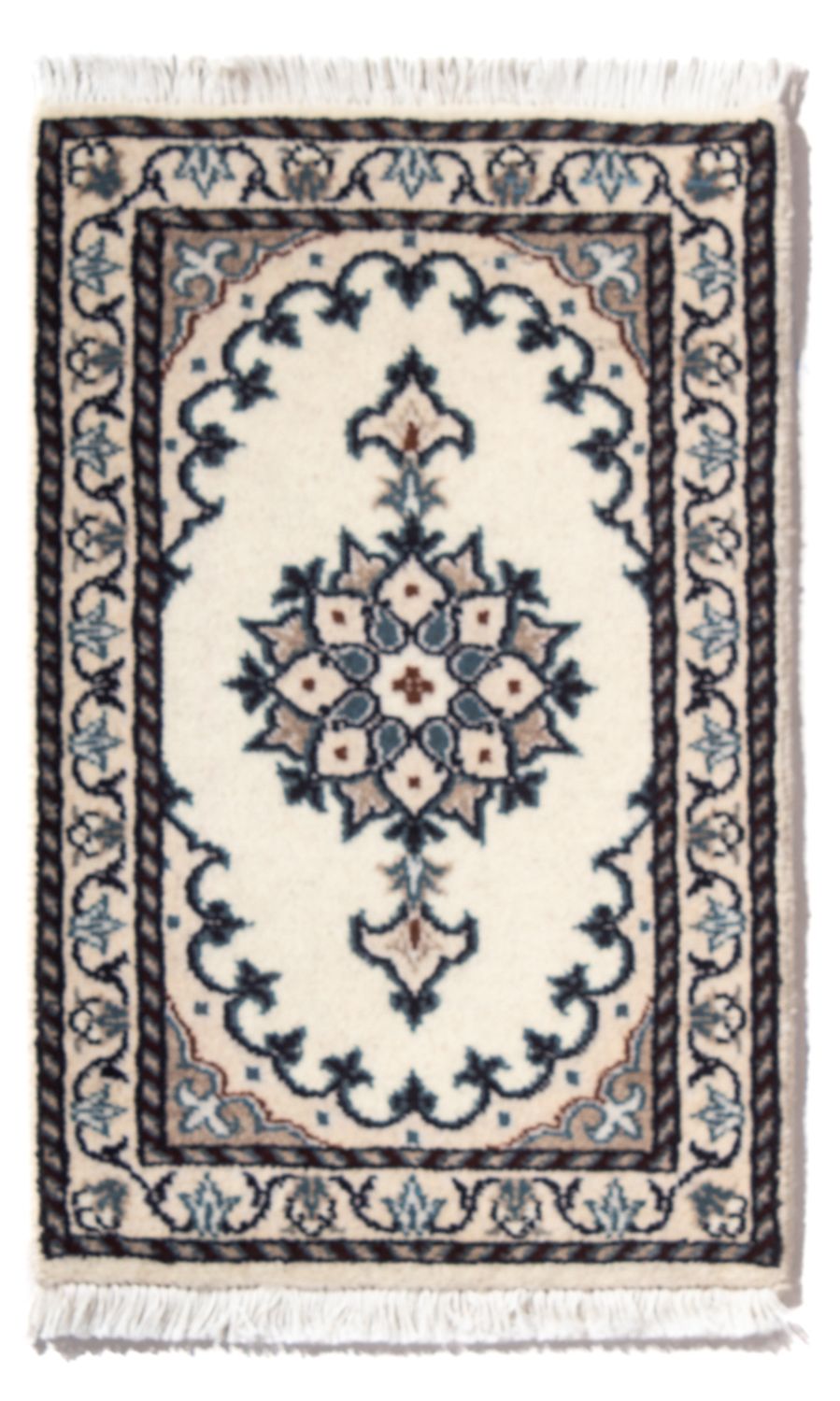 Alfombra persa - Nain - 60 x 40 cm - crema