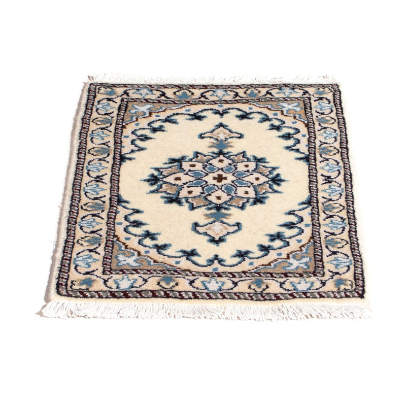 Alfombra persa - Nain - 60 x 40 cm - crema