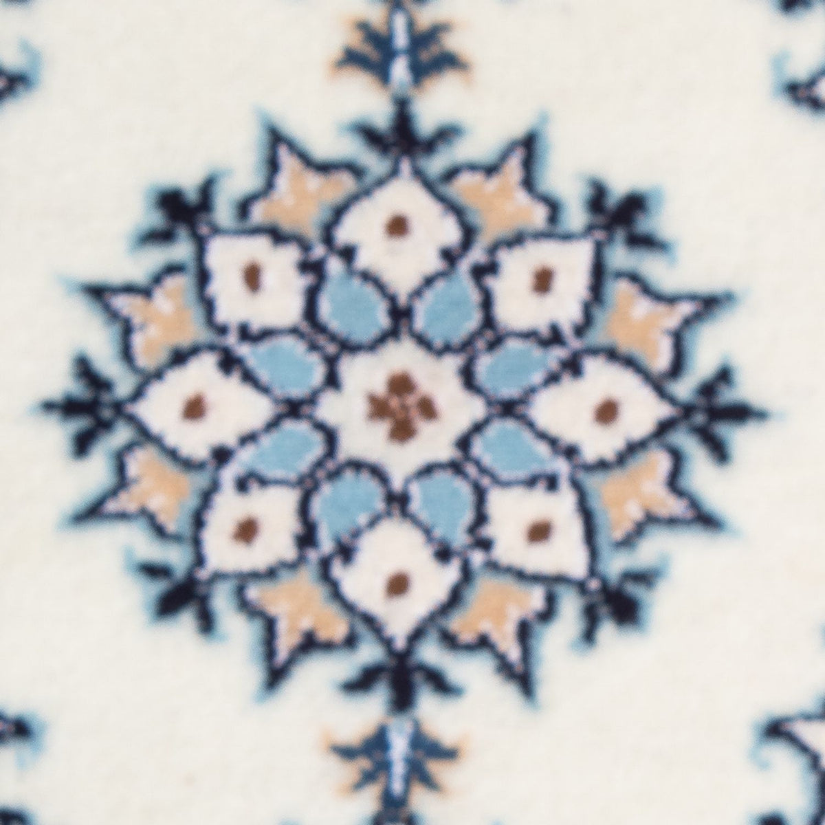Alfombra persa - Nain - 60 x 40 cm - azul claro