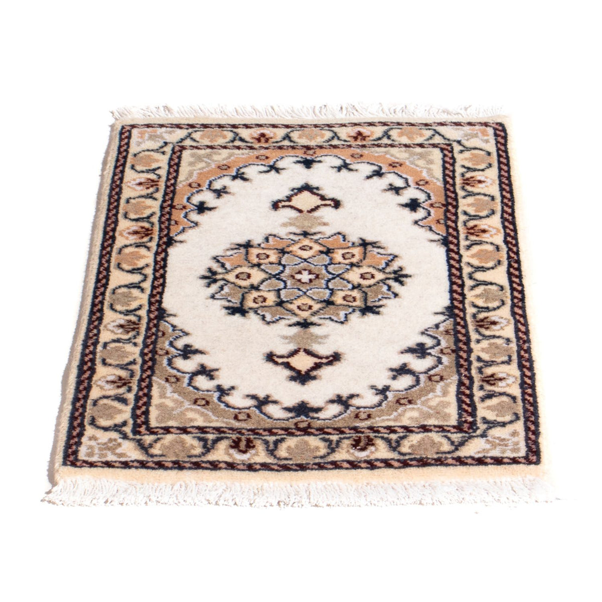 Alfombra persa - Nain - 60 x 40 cm - crema