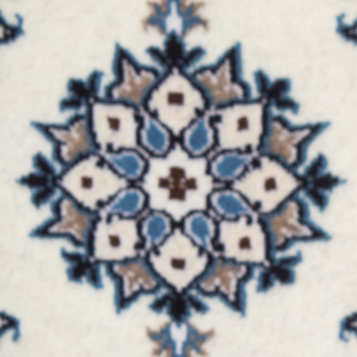 Alfombra persa - Nain - 60 x 40 cm - azul claro