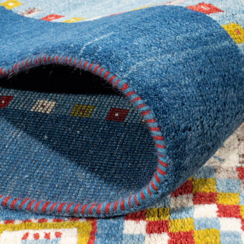 Alfombra Gabbeh - Persa - 204 x 151 cm - azul
