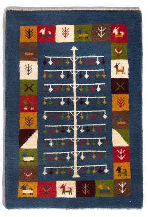 Alfombra Gabbeh - Persa - 90 x 62 cm - multicolor
