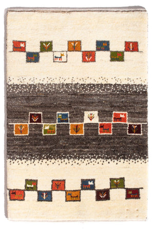 Alfombra Gabbeh - Persa - 92 x 63 cm - multicolor