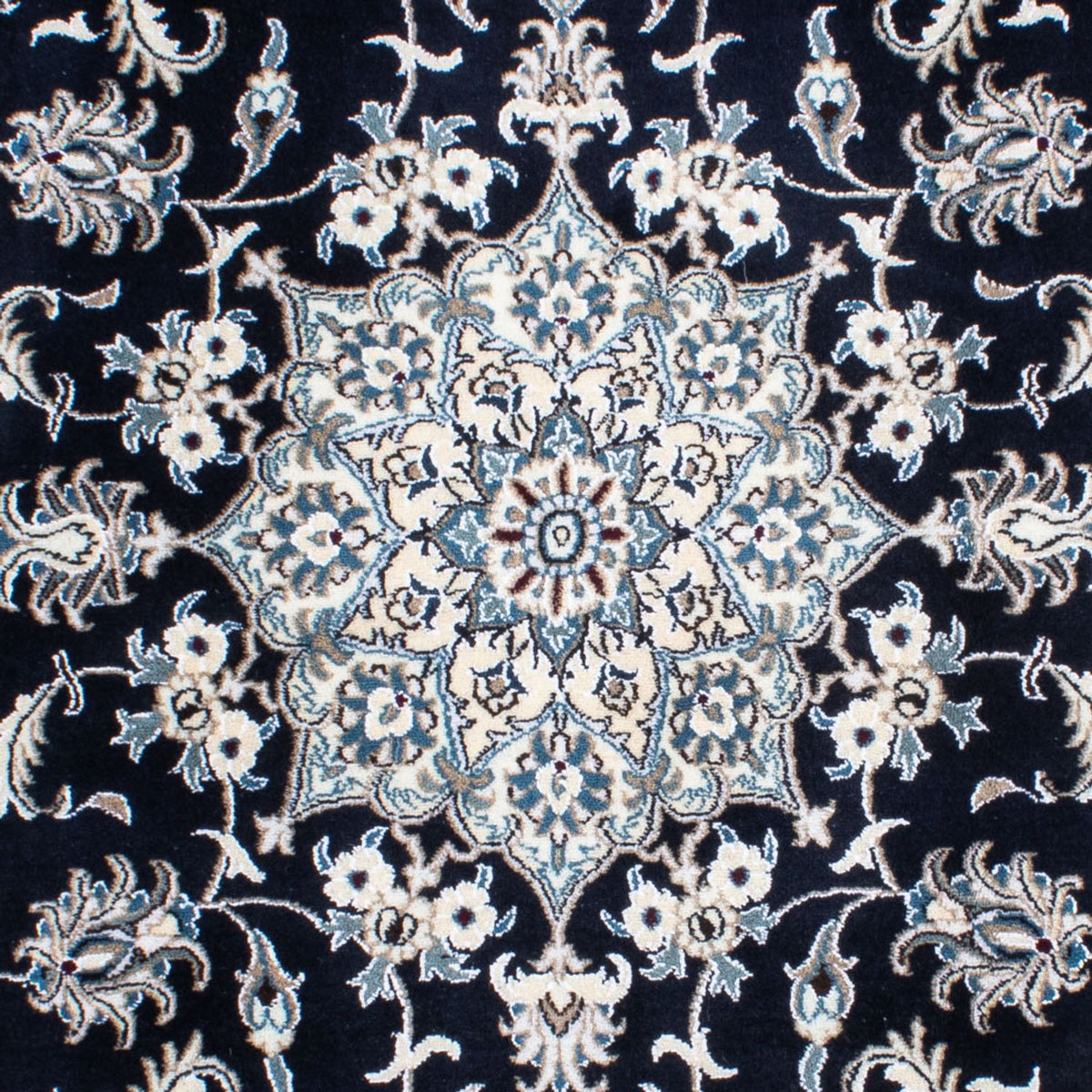 Alfombra persa - Nain - 236 x 168 cm - azul oscuro
