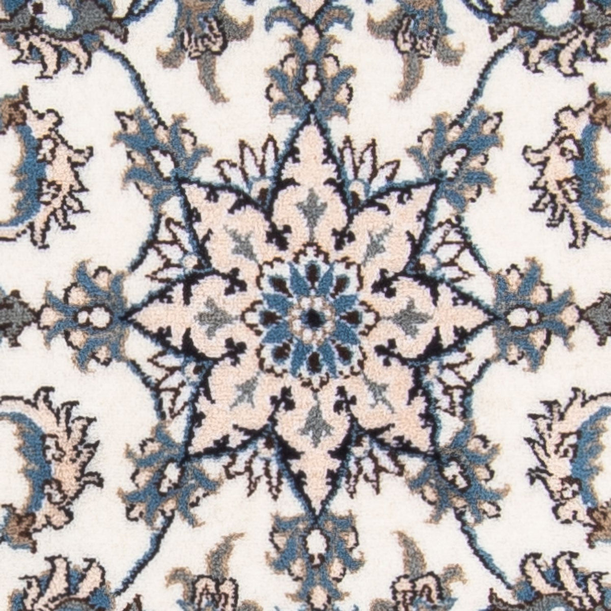 Alfombra de pasillo Alfombra persa - Nain - 290 x 76 cm - crema