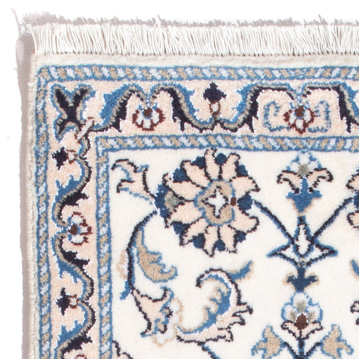 Alfombra persa - Nain - 90 x 60 cm - crema