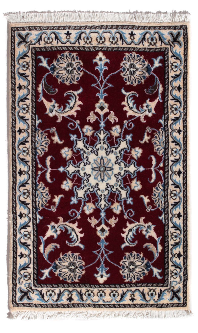 Alfombra persa - Nain - 90 x 60 cm - rojo