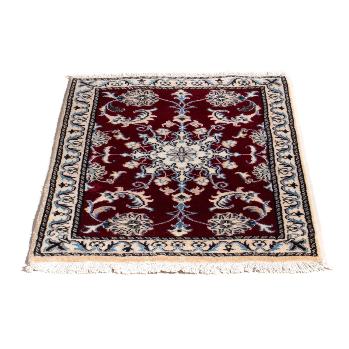 Alfombra persa - Nain - 90 x 60 cm - rojo