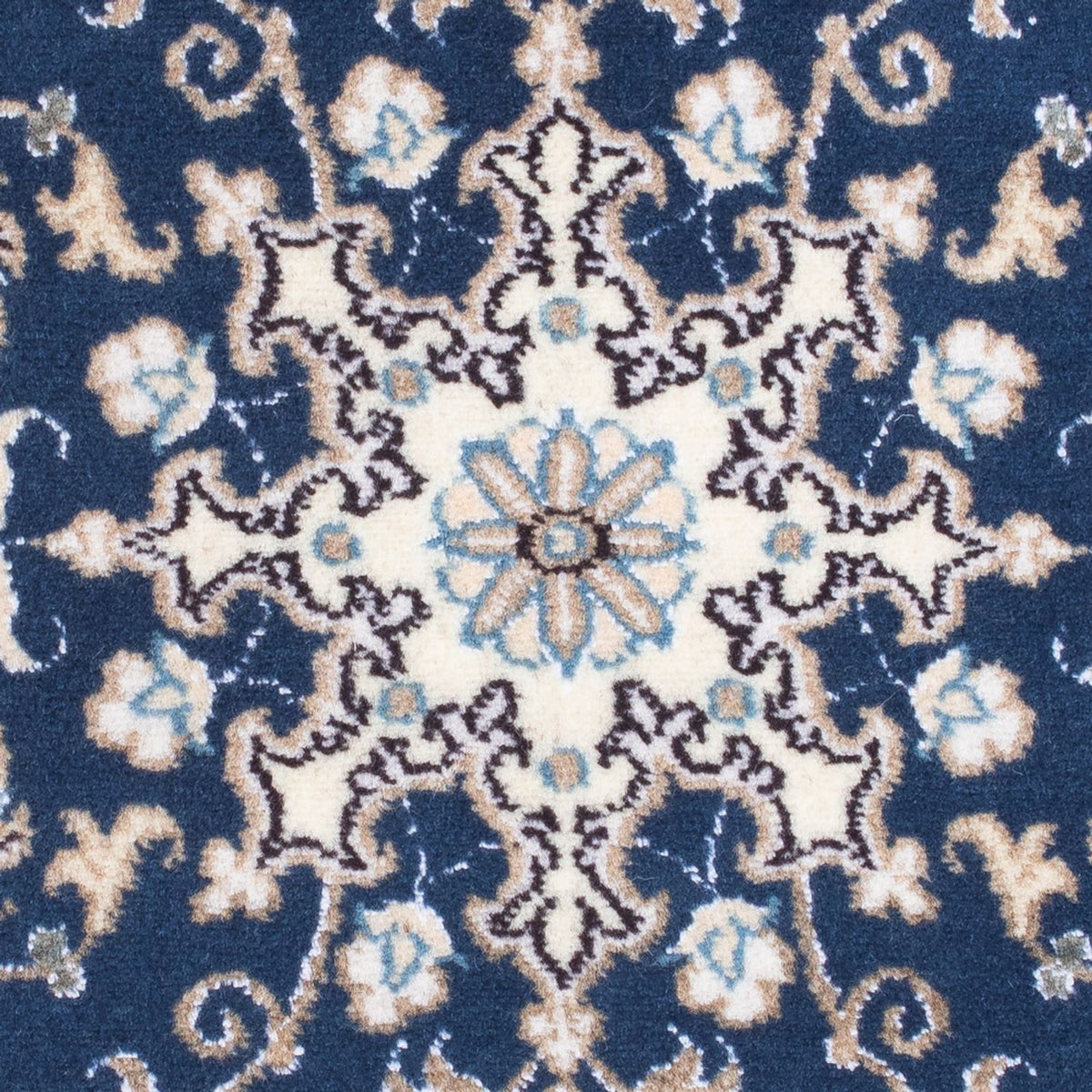 Alfombra persa - Nain - 90 x 60 cm - azul