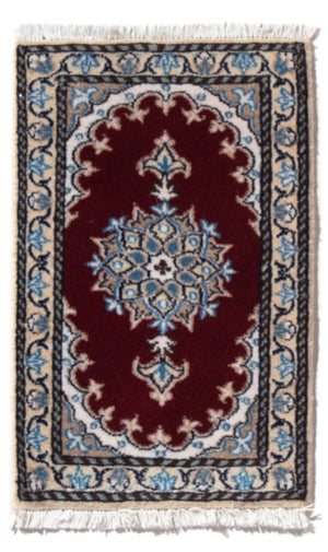 Alfombra persa - Nain - 60 x 40 cm - rojo