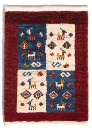 Alfombra Gabbeh - Persa - 60 x 40 cm - multicolor