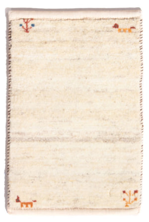Alfombra Gabbeh - Persa - 60 x 40 cm - crema