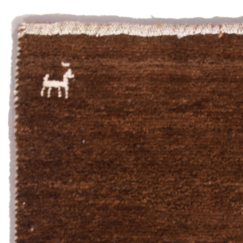 Alfombra Gabbeh - Persa - 60 x 40 cm - camello oscuro