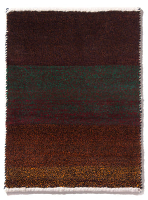 Alfombra Gabbeh - Persa - 60 x 40 cm - rojo burdeos