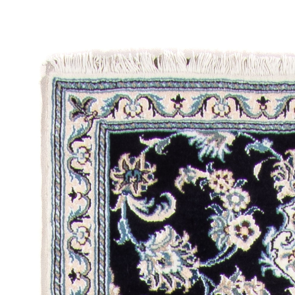 Alfombra de pasillo Alfombra persa - Nain - 287 x 79 cm - azul oscuro