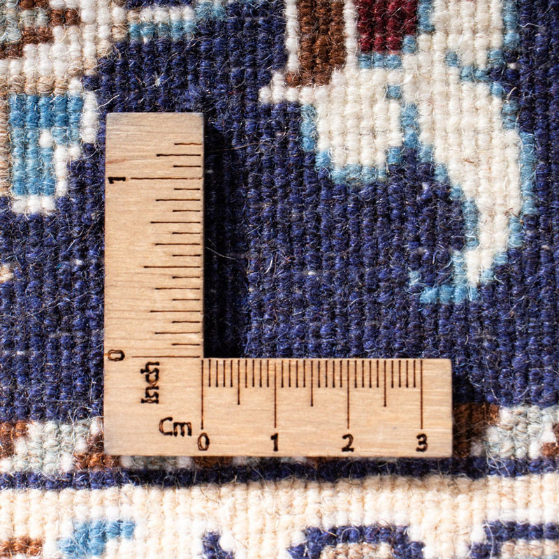Alfombra persa - Nain - 140 x 68 cm - azul oscuro