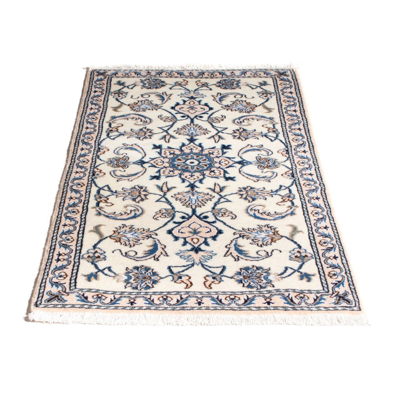 Alfombra persa - Nain - 137 x 68 cm - crema