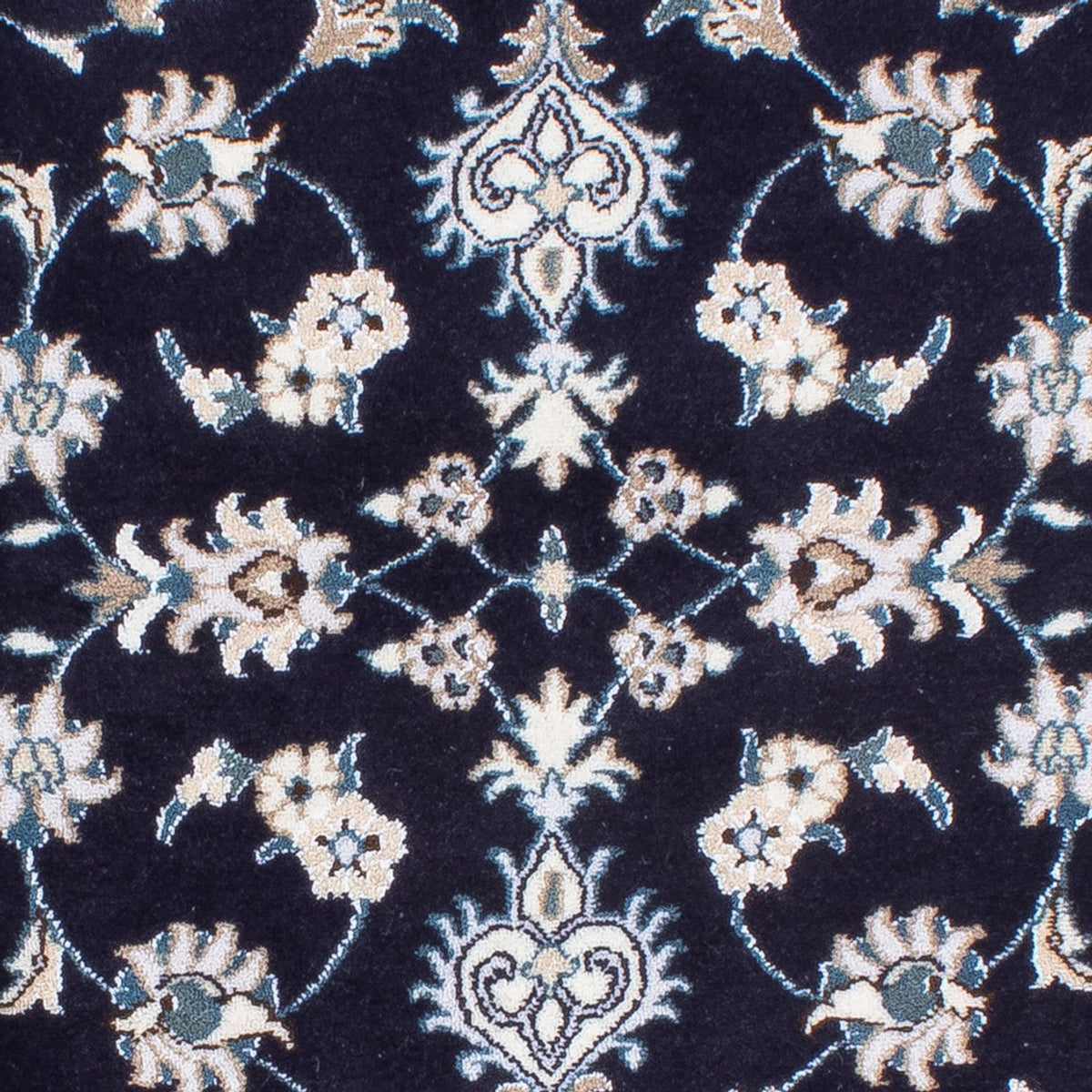 Alfombra de pasillo Alfombra persa - Nain - 202 x 78 cm - azul oscuro
