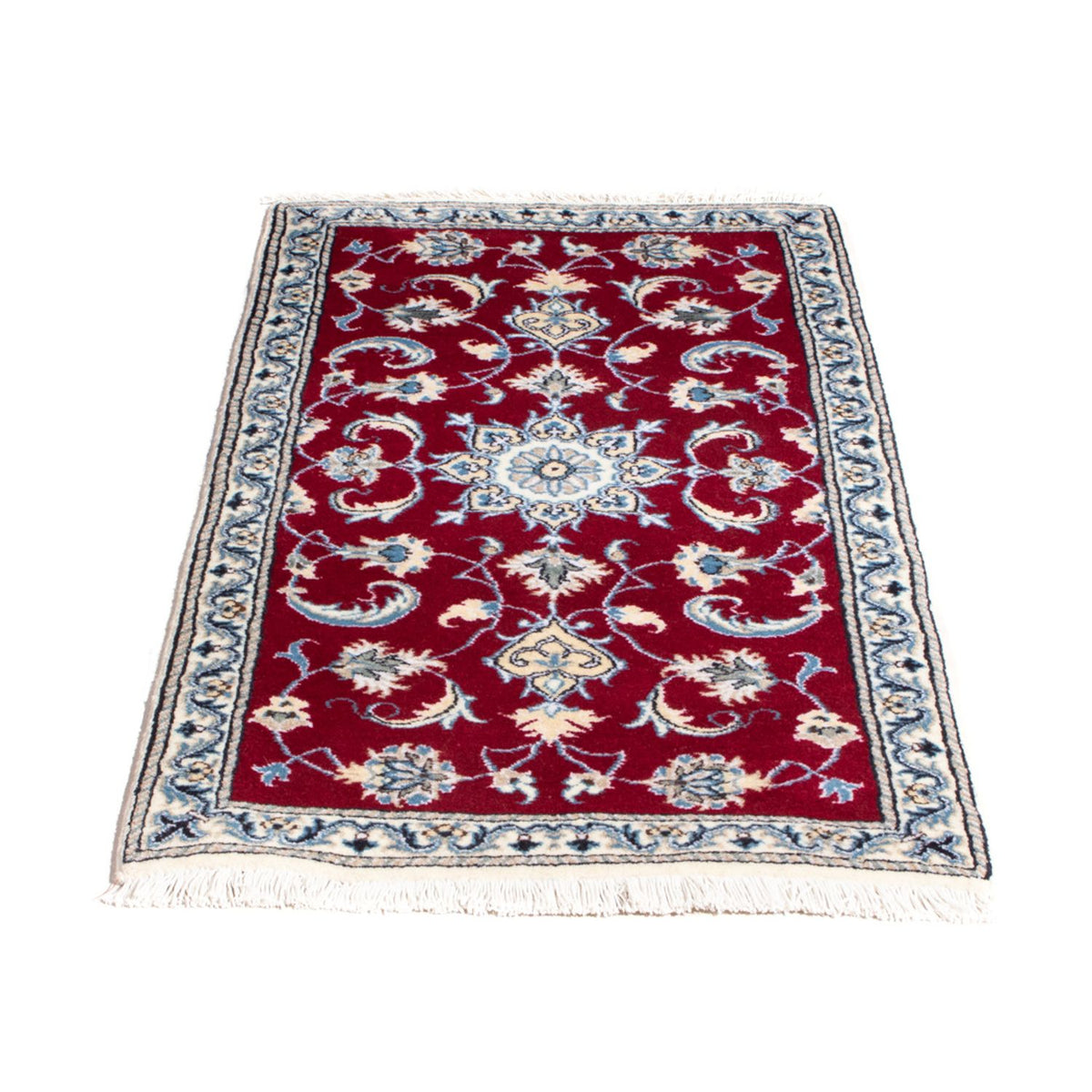 Alfombra persa - Nain - 136 x 66 cm - rojo