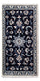 Alfombra persa - Nain - 141 x 72 cm - azul oscuro