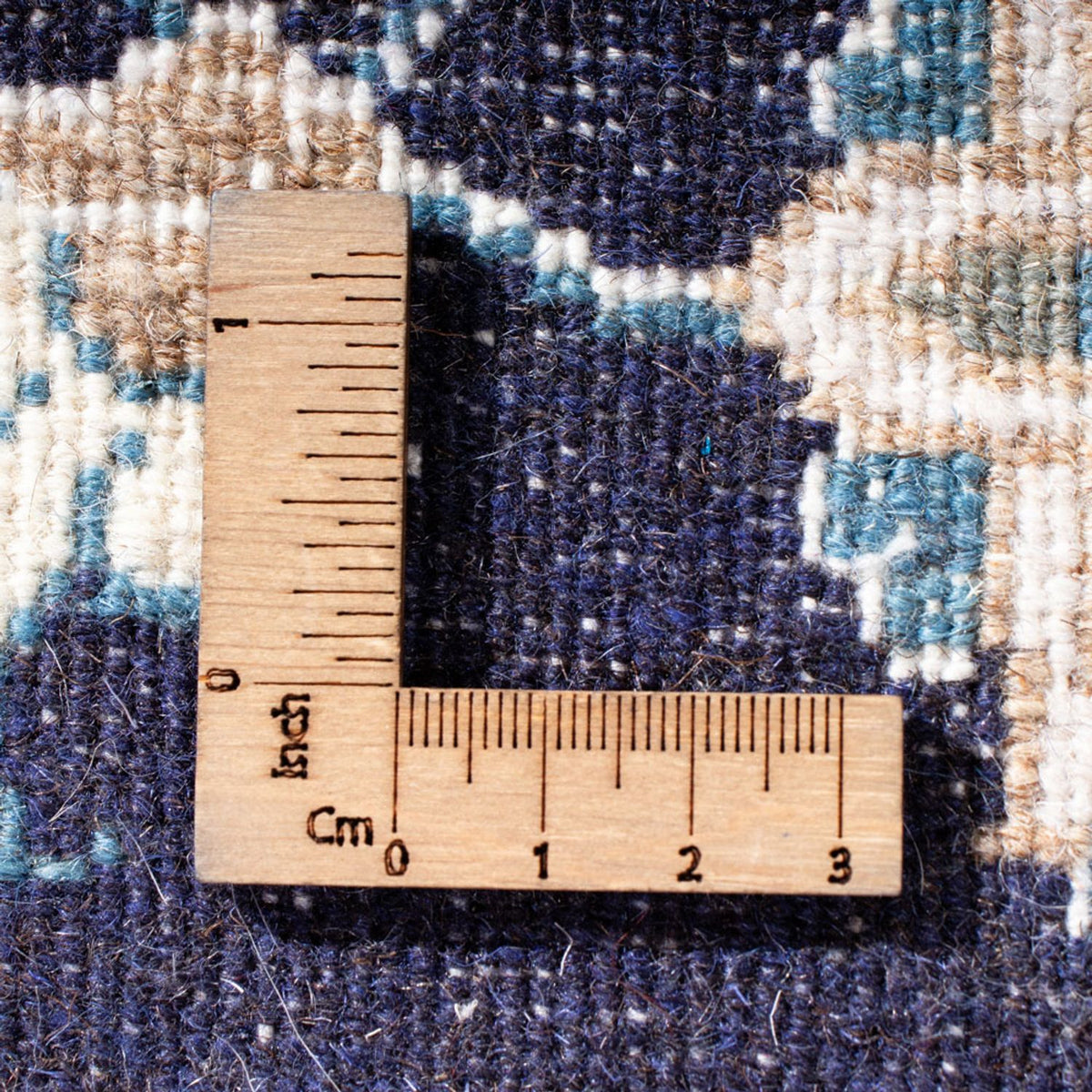 Alfombra persa - Nain - 141 x 72 cm - azul oscuro