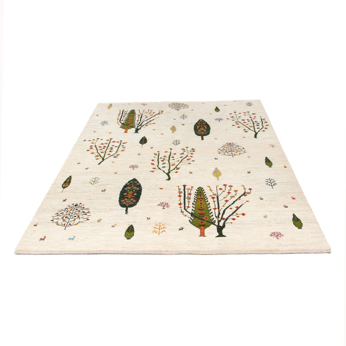Alfombra Gabbeh - Loribaft Persa - 198 x 155 cm - natural