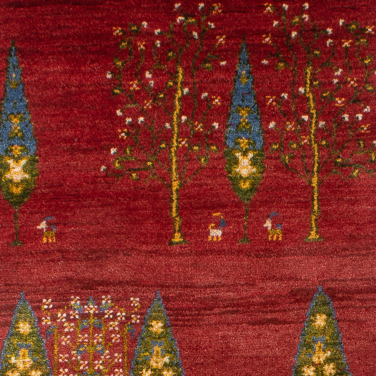 Alfombra de pasillo Alfombra Gabbeh - Persa - 240 x 70 cm - rojo