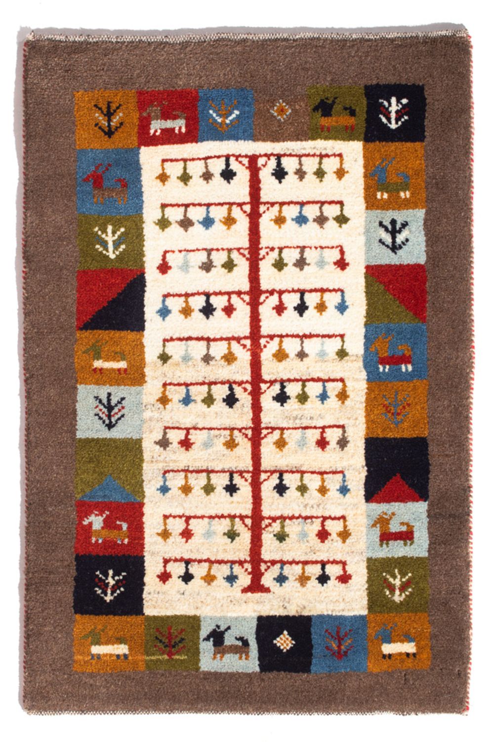 Alfombra Gabbeh - Persa - 88 x 61 cm - multicolor