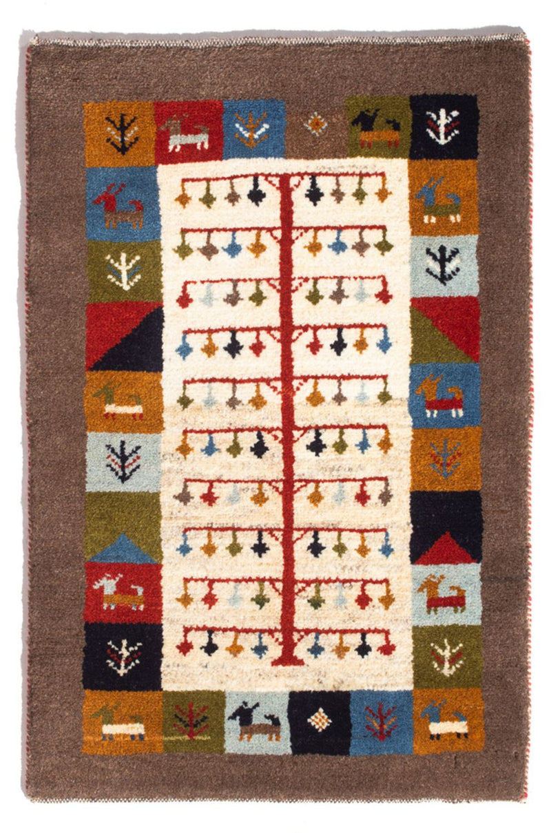 Alfombra Gabbeh - Persa - 88 x 61 cm - multicolor