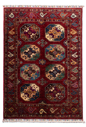 Alfombra Ziegler - Ariana - 142 x 100 cm - rojo oscuro