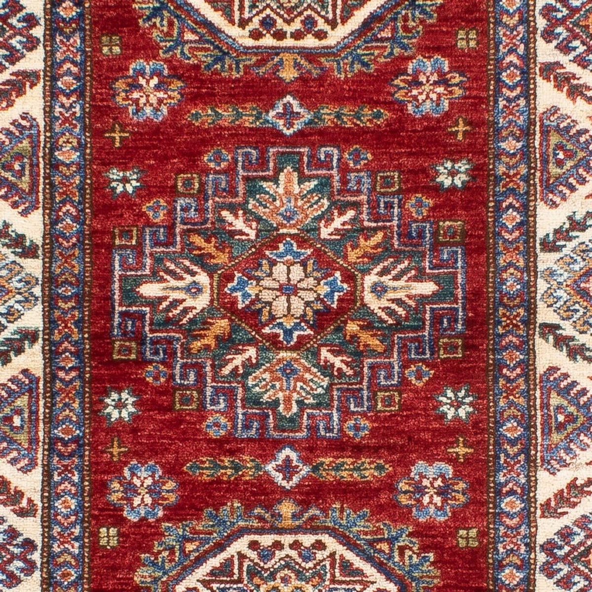 Alfombra de pasillo Alfombra Ziegler - Kazak - 203 x 81 cm - rojo
