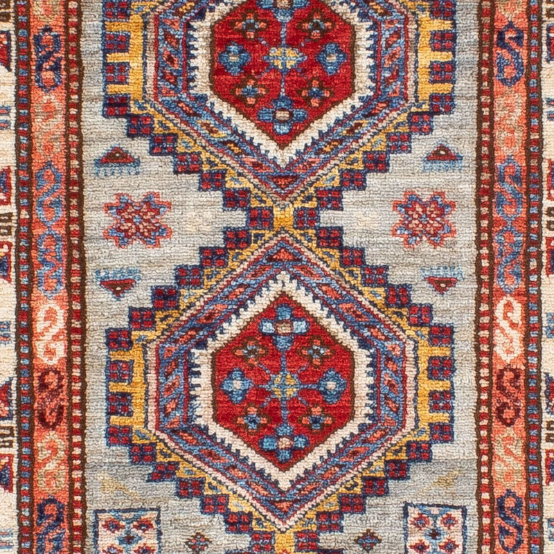 Alfombra de pasillo Alfombra Ziegler - Kazak - 228 x 74 cm - azul claro