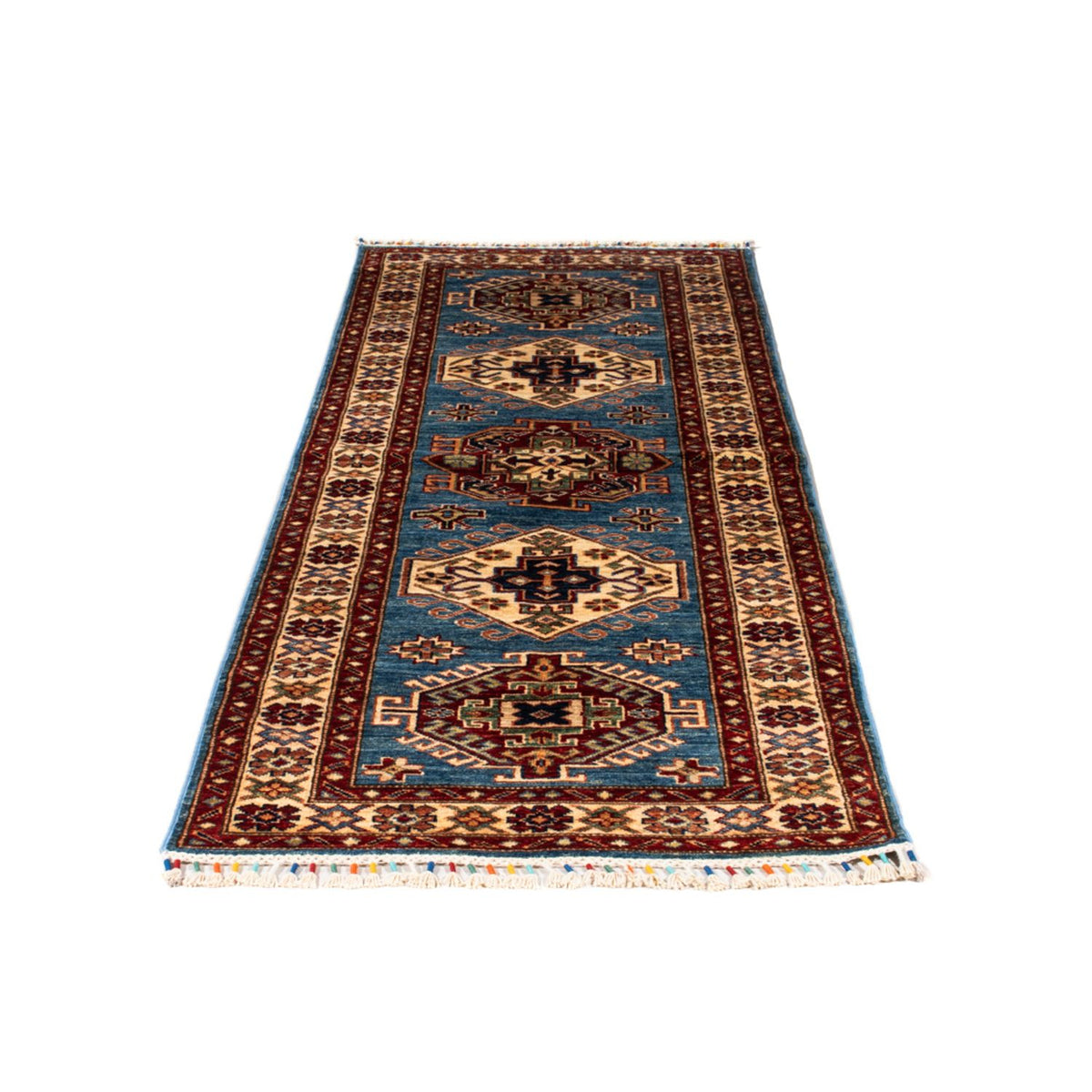 Alfombra de pasillo Alfombra Ziegler - Kazak - 216 x 77 cm - turquesa