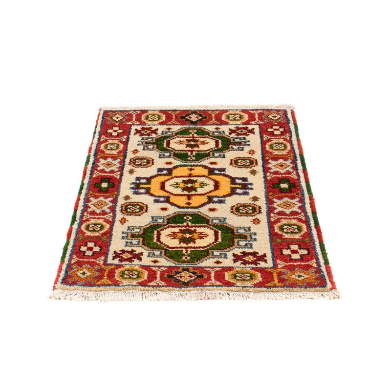 Alfombra oriental - 91 x 63 cm - beige
