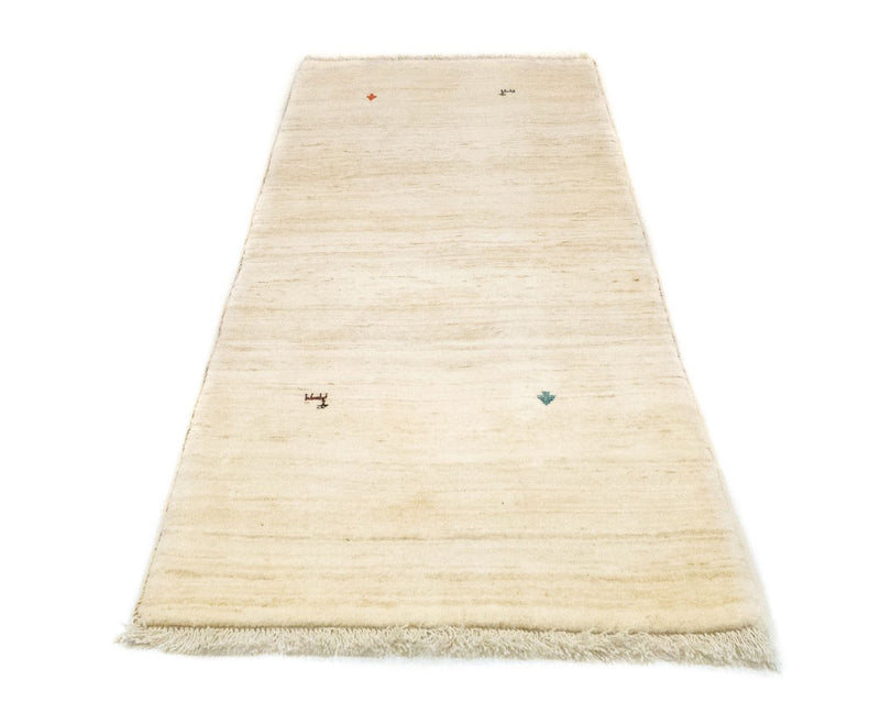 Alfombra de pasillo Alfombra Gabbeh - Persa - 202 x 75 cm - beige