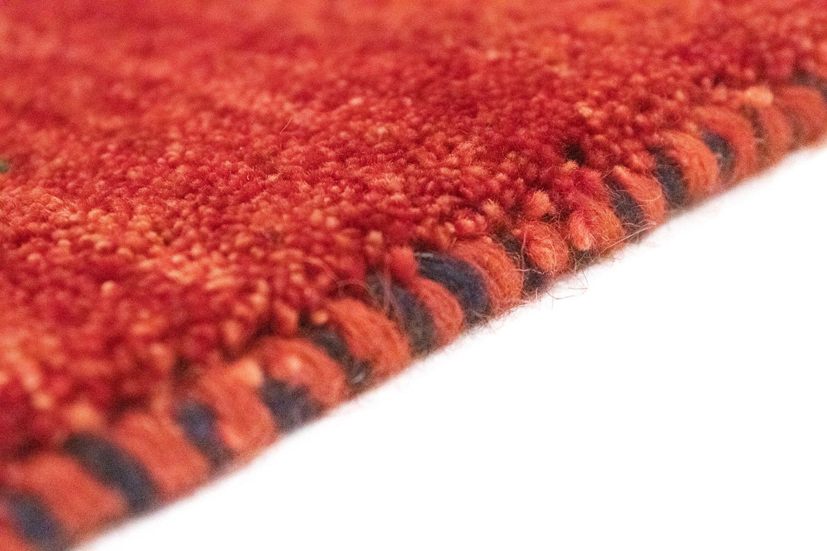 Alfombra de pasillo Alfombra Gabbeh - Persa - 215 x 75 cm - naranja