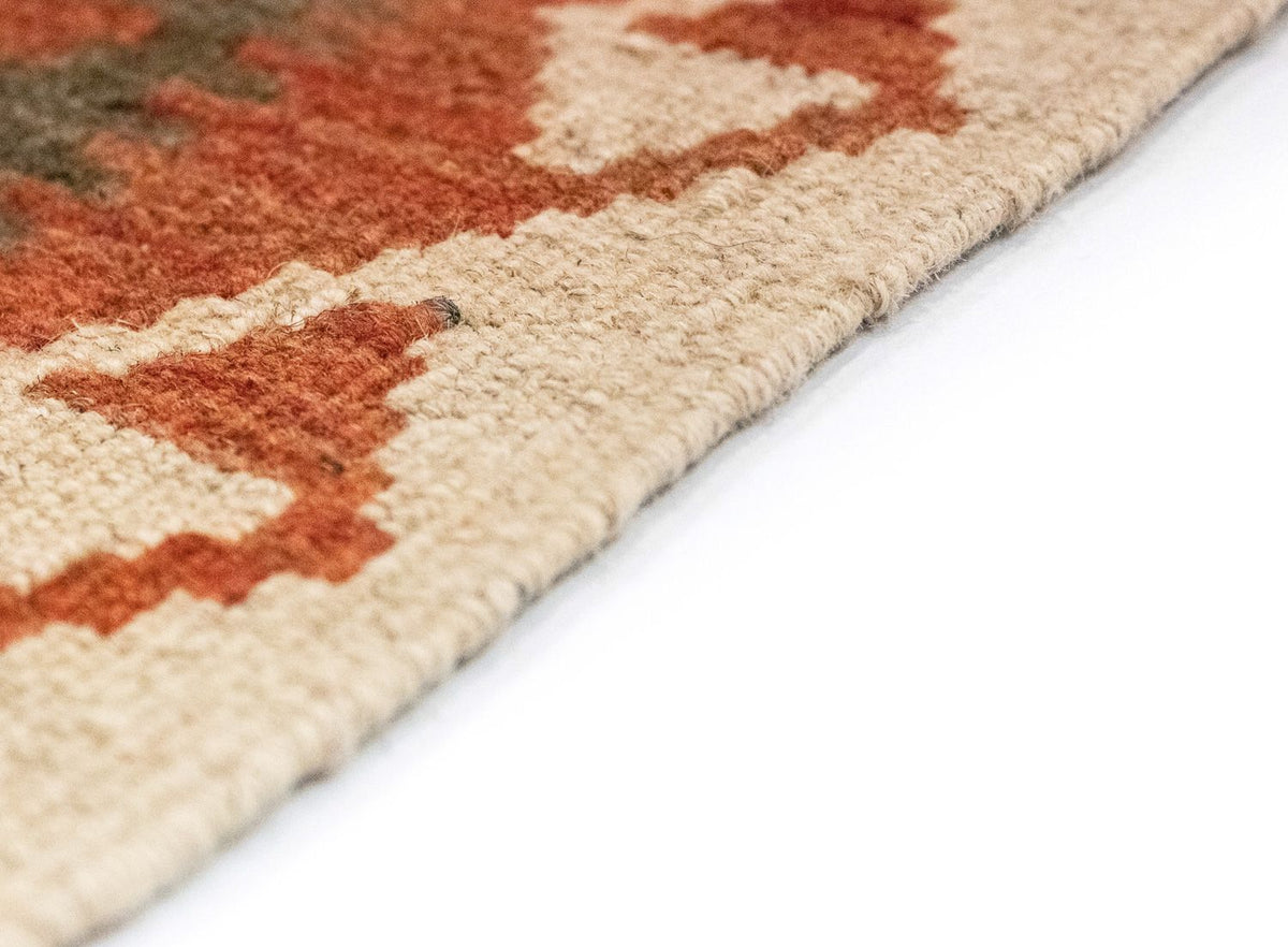 Alfombra de pasillo Alfombra Kelim - Oriental - 390 x 85 cm - marrón