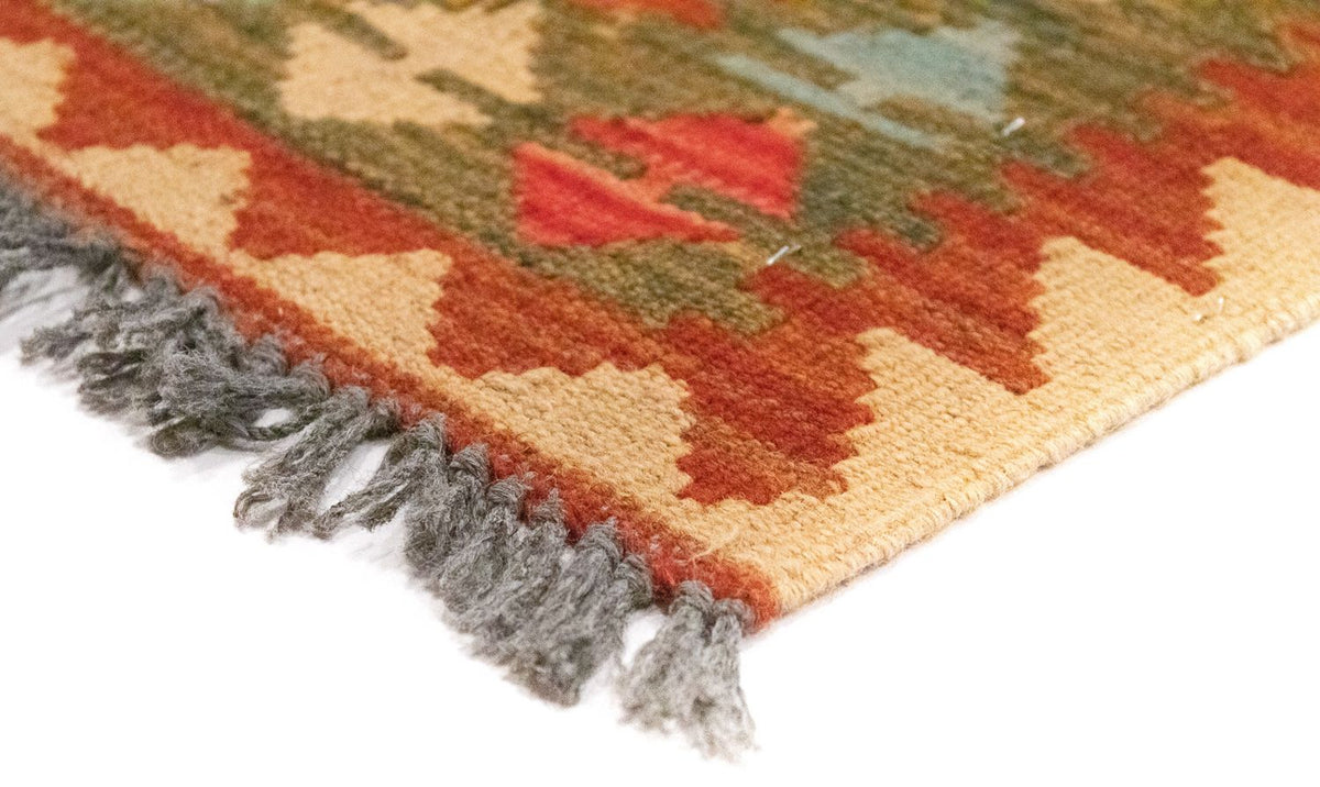 Alfombra de pasillo Alfombra Kelim - Oriental - 300 x 80 cm - marrón