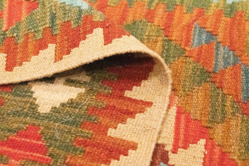 Alfombra de pasillo Alfombra Kelim - Oriental - 300 x 80 cm - marrón