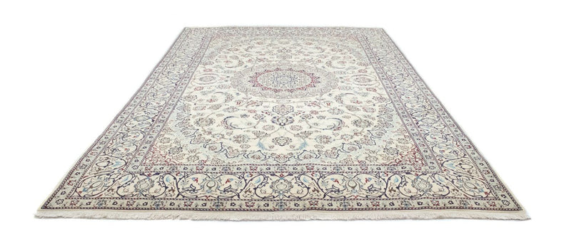 Alfombra Persa - Nain - Real - 304 x 200 cm - blanco natural