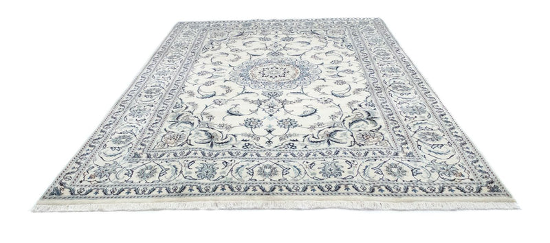 Alfombra persa - Nain - 280 x 198 cm - blanco natural