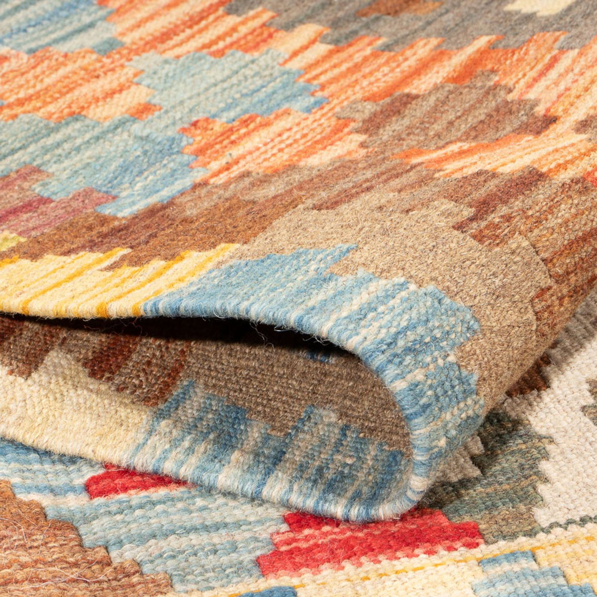 Alfombra Kelim - Splash - 176 x 127 cm - multicolor