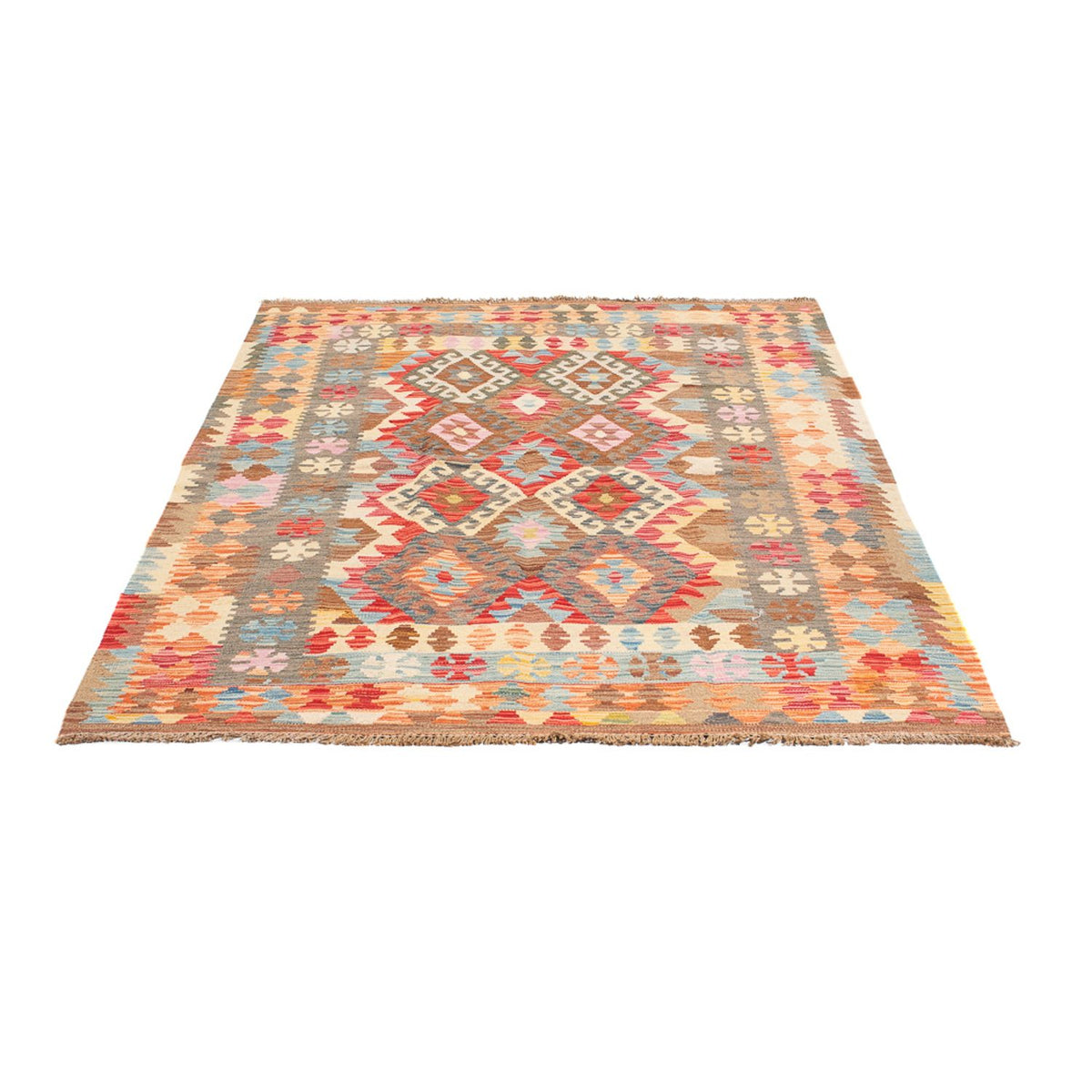 Alfombra Kelim - Splash - 176 x 127 cm - multicolor