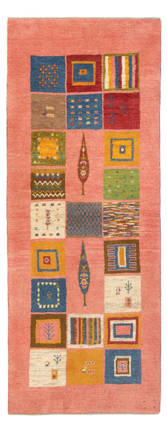 Alfombra de pasillo Alfombra Gabbeh - Persa - 198 x 83 cm - multicolor