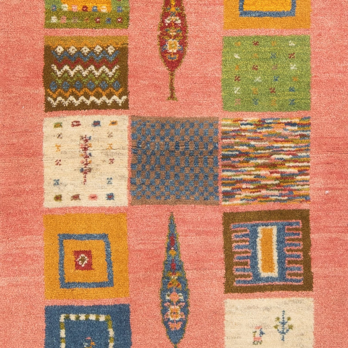 Alfombra de pasillo Alfombra Gabbeh - Persa - 198 x 83 cm - multicolor